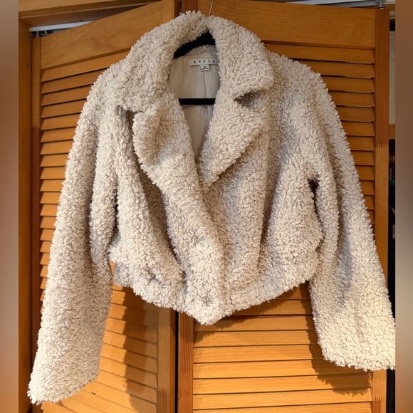 HYFVE Jackets & Blazers - HYFVE Beige Teddy Jacket